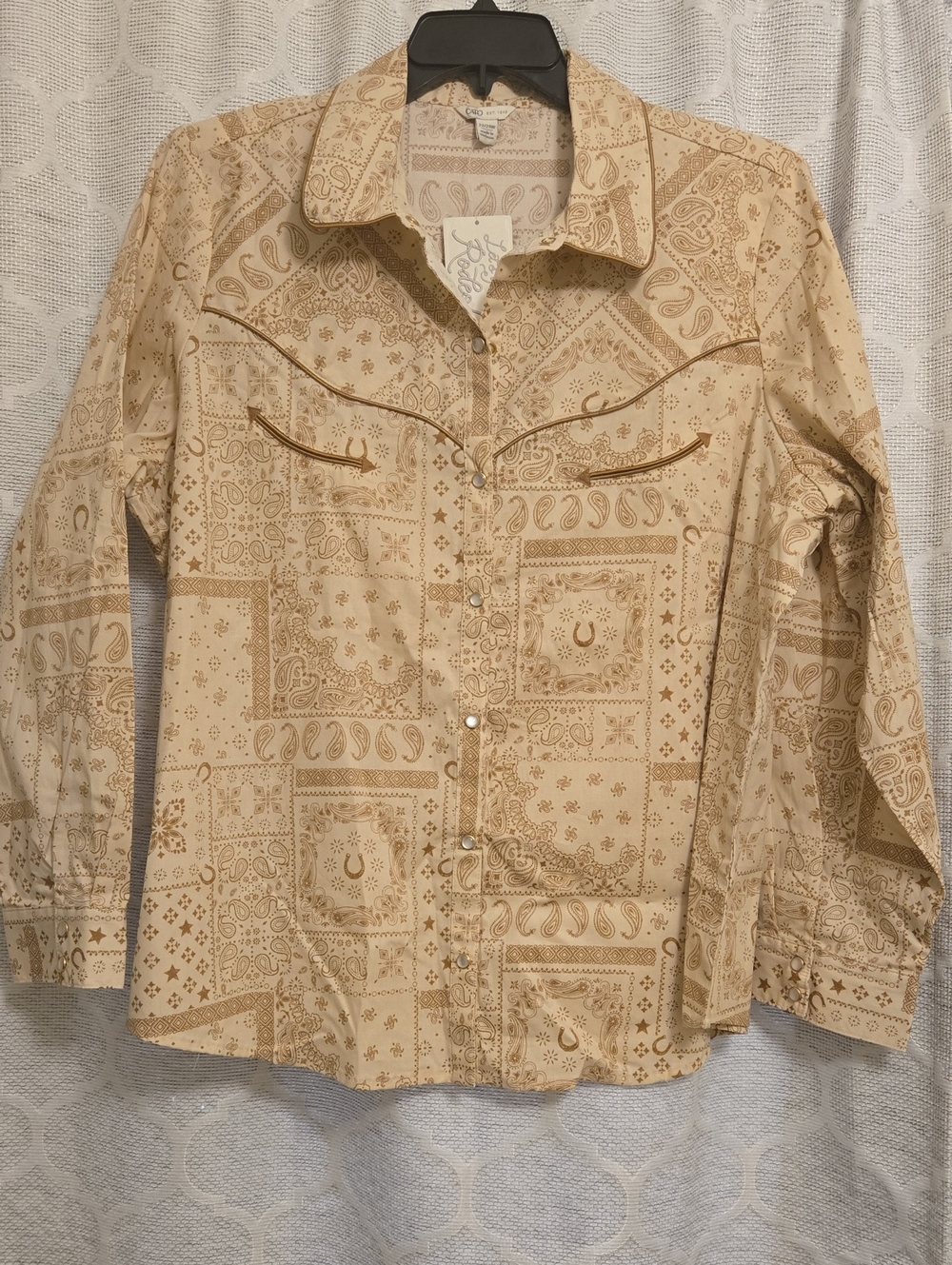 Beige Rodeo/ Western Shirt
